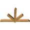 Ekena Millwork Kennewick Rough Sawn Timber Gable Bracket, Western Red Cedar, 60"W x 35"H x 4"D x 4"F, 14/12 Pitch GBW060X35X0404KEN00RWR - alternate 4
